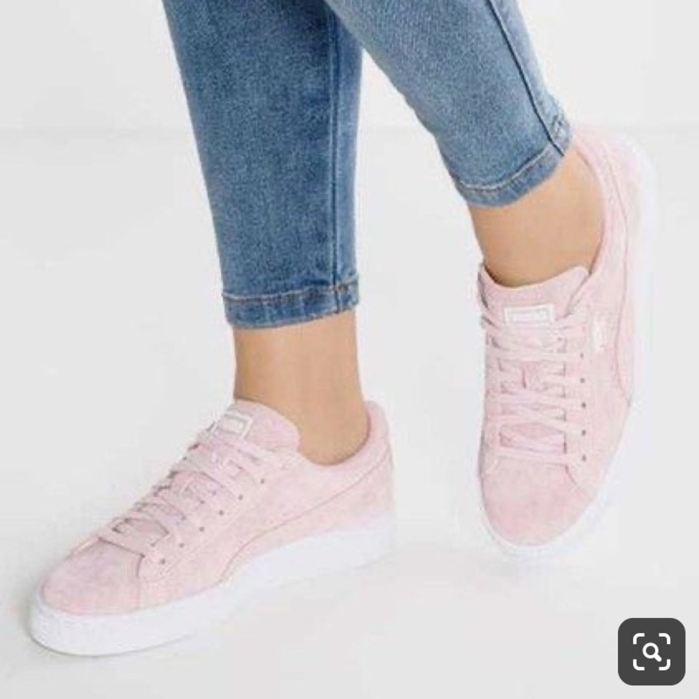 suede pink pumas